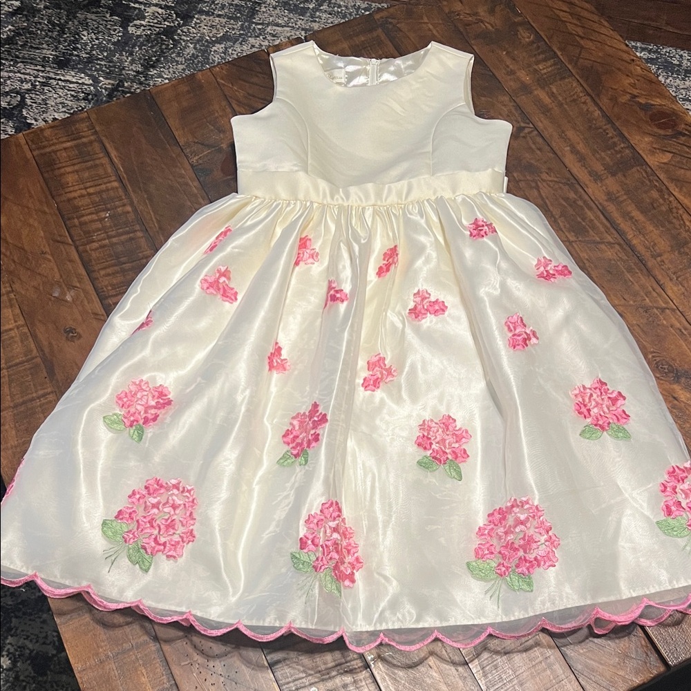 American Princess Cream and Pink Floral Dress